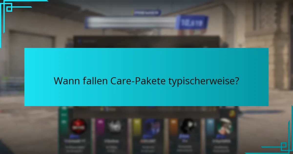 Wie werden Vorhersagen für Care-Paket-Drops gemacht?