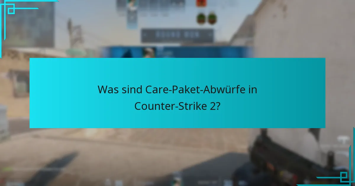 Wie haben sich die Trends bei Care-Paket-Abwürfen im Laufe der Zeit entwickelt?