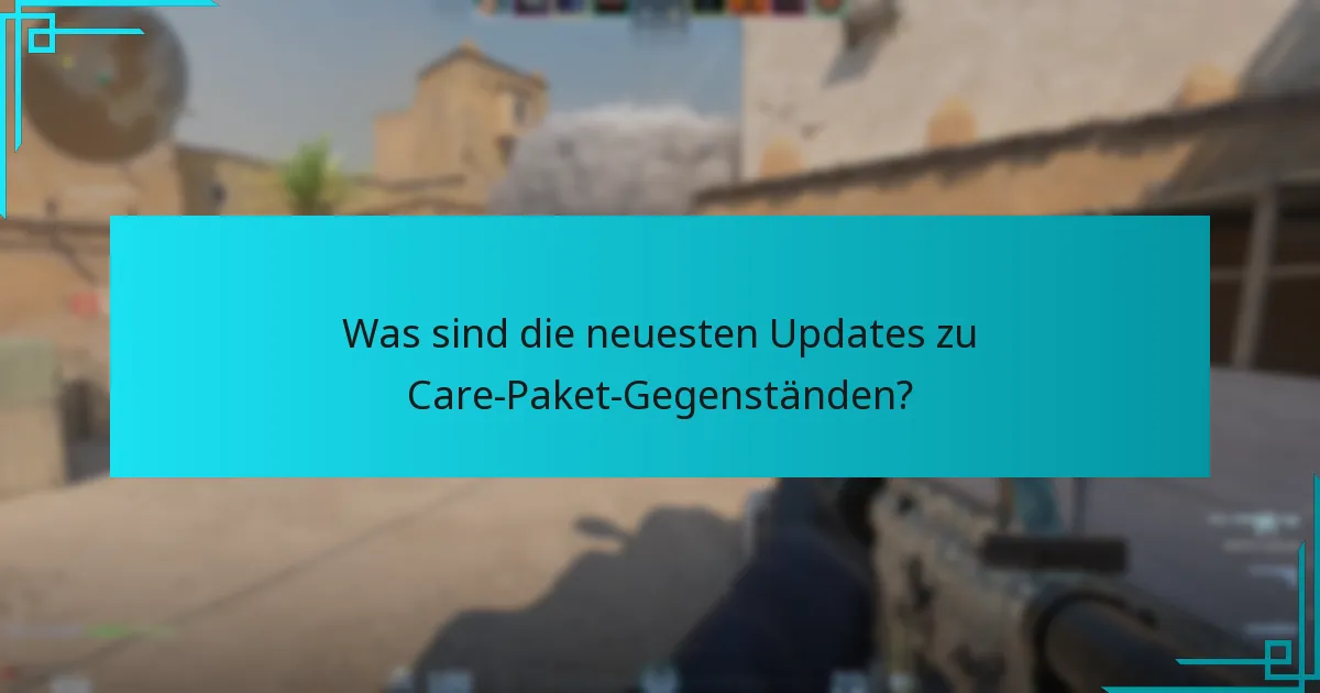 Wie können Spieler Care-Paket-Gegenstände effektiv nutzen?