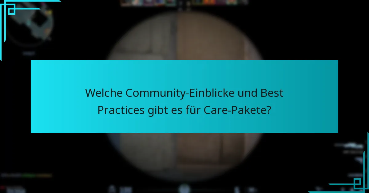Welche statistischen Einblicke gibt es zu den Inhalten von Care-Paketen?